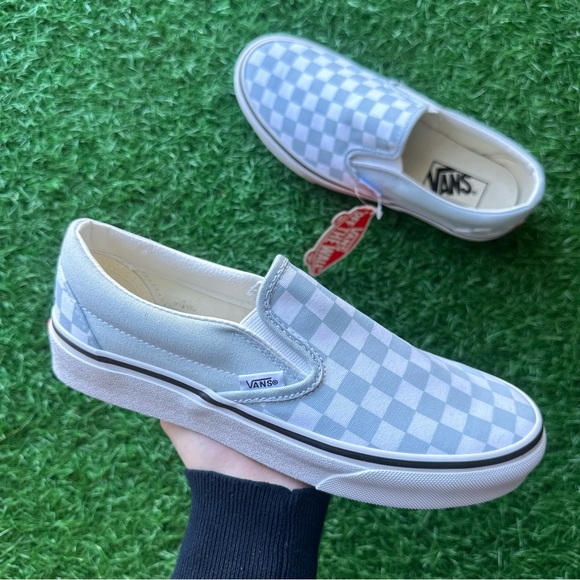 Vans Classic Slip On Checkerboard Baby Blue - Picture 5 of 8